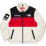 Supreme The North Face 18AW Expedition Fleece Jacket レッド×ホワイト×ブラック
