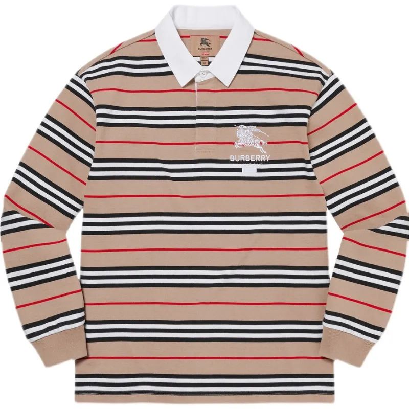 Supreme 22SS Burberry Rugby 長袖 Beige