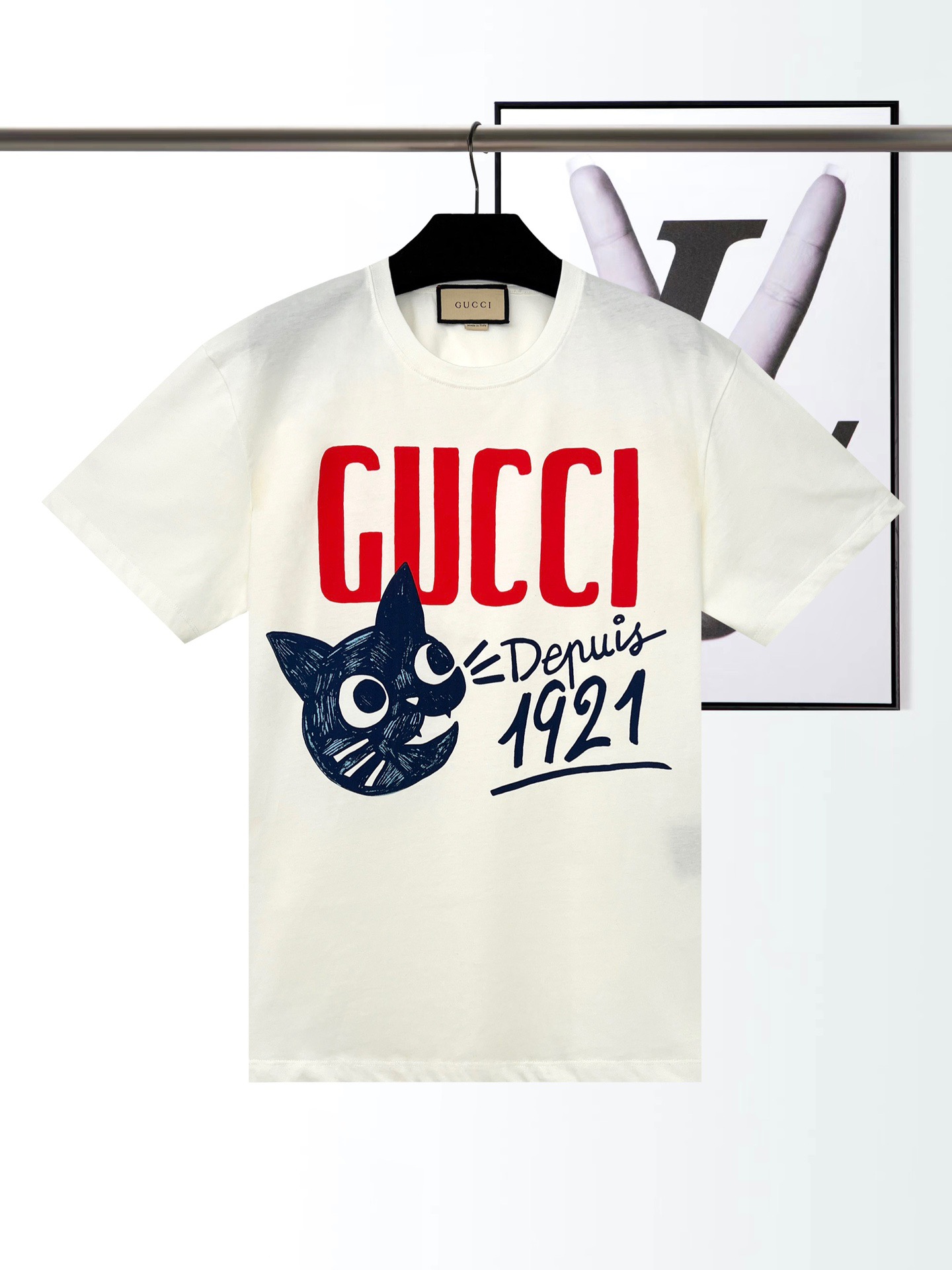 Gucci 1921 CAT コットンTシャツ