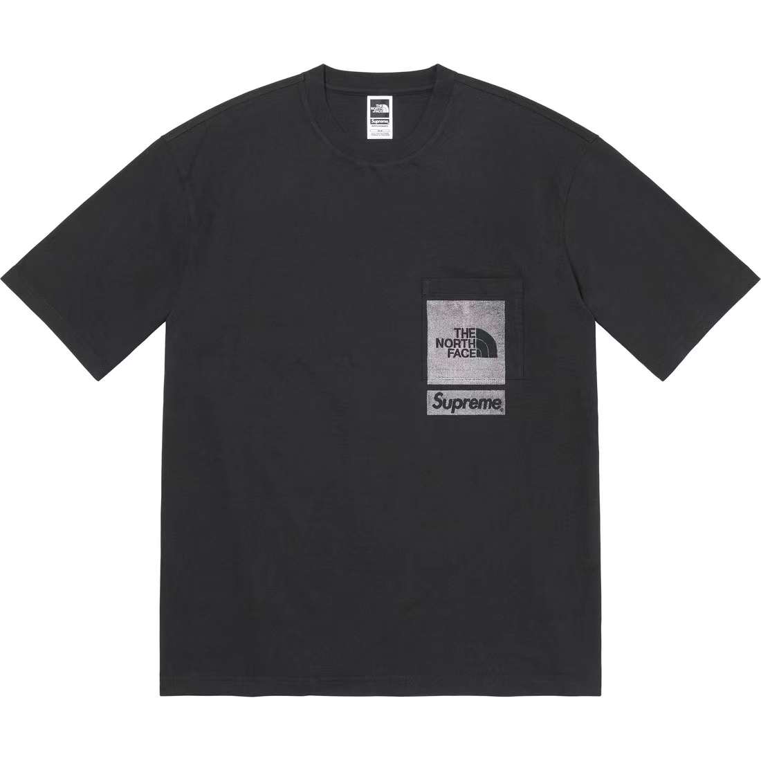 SUPREME THE NORTH FACE PRINTED ポケット Tee 黒